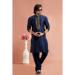Picture of Alluring Silk Midnight Blue Kurtas