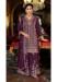 Picture of Magnificent Chiffon Brown Straight Cut Salwar Kameez