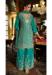 Picture of Bewitching Chiffon Teal Straight Cut Salwar Kameez