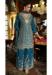 Picture of Chiffon Midnight Blue Straight Cut Salwar Kameez