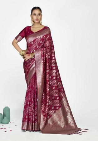 Picture of Delightful Silk Brown Saree