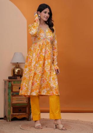 Picture of Rayon & Cotton Chocolate Readymade Salwar Kameez