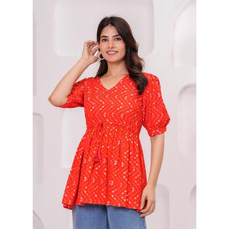Picture of Admirable Rayon Tomato Kurtis & Tunic