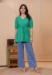 Picture of Graceful Rayon Dark Turquoise Kurtis & Tunic