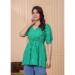 Picture of Graceful Rayon Dark Turquoise Kurtis & Tunic
