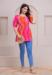 Picture of Shapely Rayon Hot Pink Kurtis & Tunic