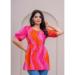 Picture of Shapely Rayon Hot Pink Kurtis & Tunic