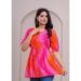 Picture of Shapely Rayon Hot Pink Kurtis & Tunic