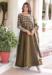 Picture of Graceful Chiffon Dark Olive Green Readymade Gown