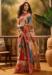 Picture of Stunning Cotton & Linen Fire Brick Saree