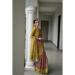 Picture of Excellent Silk Dark Olive Green Saree