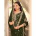 Picture of Rayon Dark Olive Green Readymade Salwar Kameez