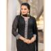 Picture of Resplendent Georgette Black Readymade Salwar Kameez