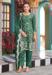 Picture of Beautiful Silk Sea Green Readymade Salwar Kameez