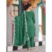 Picture of Beautiful Silk Sea Green Readymade Salwar Kameez