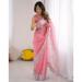 Picture of Pleasing Silk Pale Violet Red Saree