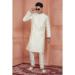 Picture of Grand Silk Off White Kurtas