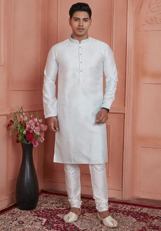 Picture of Beauteous Silk Azure Kurtas