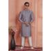 Picture of Pleasing Silk Light Slate Grey Kurtas