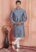 Picture of Appealing Silk Light Slate Grey Kurtas