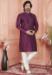 Picture of Well Formed Silk Dark Magenta Kurtas