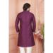 Picture of Well Formed Silk Dark Magenta Kurtas