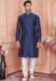 Picture of Splendid Silk Dark Slate Blue Kurtas