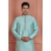 Picture of Splendid Silk Light Steel Blue Kurtas