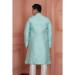 Picture of Splendid Silk Light Steel Blue Kurtas