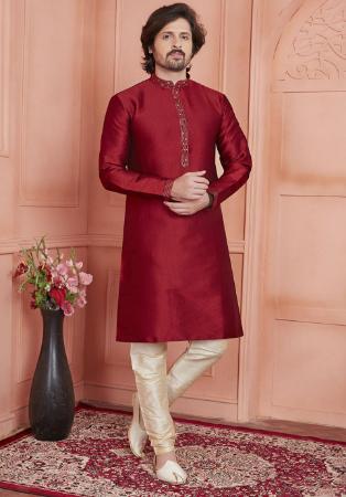 Picture of Graceful Silk Brown Kurtas