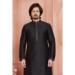 Picture of Well Formed Silk Black Kurtas