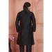 Picture of Well Formed Silk Black Kurtas