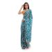 Picture of Beauteous Chiffon Aqua Saree
