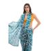 Picture of Beauteous Chiffon Aqua Saree