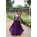 Picture of Pretty Georgette Blue Violet Readymade Gown