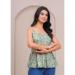 Picture of Excellent Rayon Dark Sea Green Kurtis & Tunic
