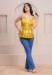 Picture of Fascinating Rayon Golden Rod Kurtis & Tunic