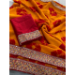 Picture of Charming Georgette Dark Red Saree