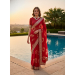 Picture of Bewitching Georgette Dark Red Saree