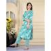 Picture of Rayon Medium Aqua Marine Readymade Salwar Kameez