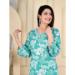Picture of Rayon Medium Aqua Marine Readymade Salwar Kameez
