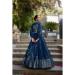 Picture of Admirable Chiffon Navy Blue Lehenga Choli