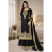 Picture of Nice Silk Black Readymade Salwar Kameez