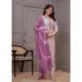 Picture of Cotton & Silk Dark Grey Readymade Salwar Kameez