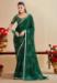 Picture of Superb Chiffon Dark Green Saree