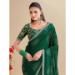 Picture of Superb Chiffon Dark Green Saree