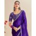 Picture of Stunning Chiffon Indigo Saree