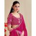 Picture of Amazing Chiffon Medium Violet Red Saree