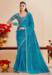 Picture of Excellent Chiffon Dark Cyan Saree