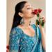 Picture of Excellent Chiffon Dark Cyan Saree